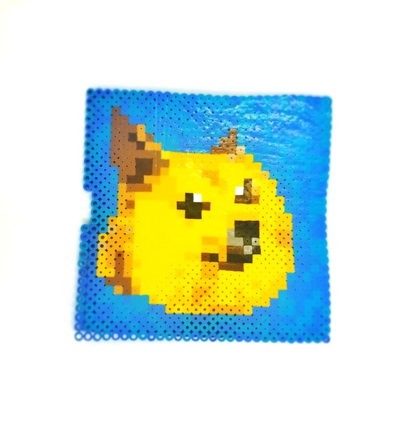 official "bootleg greg" dogcoin pixel art (irregular)
