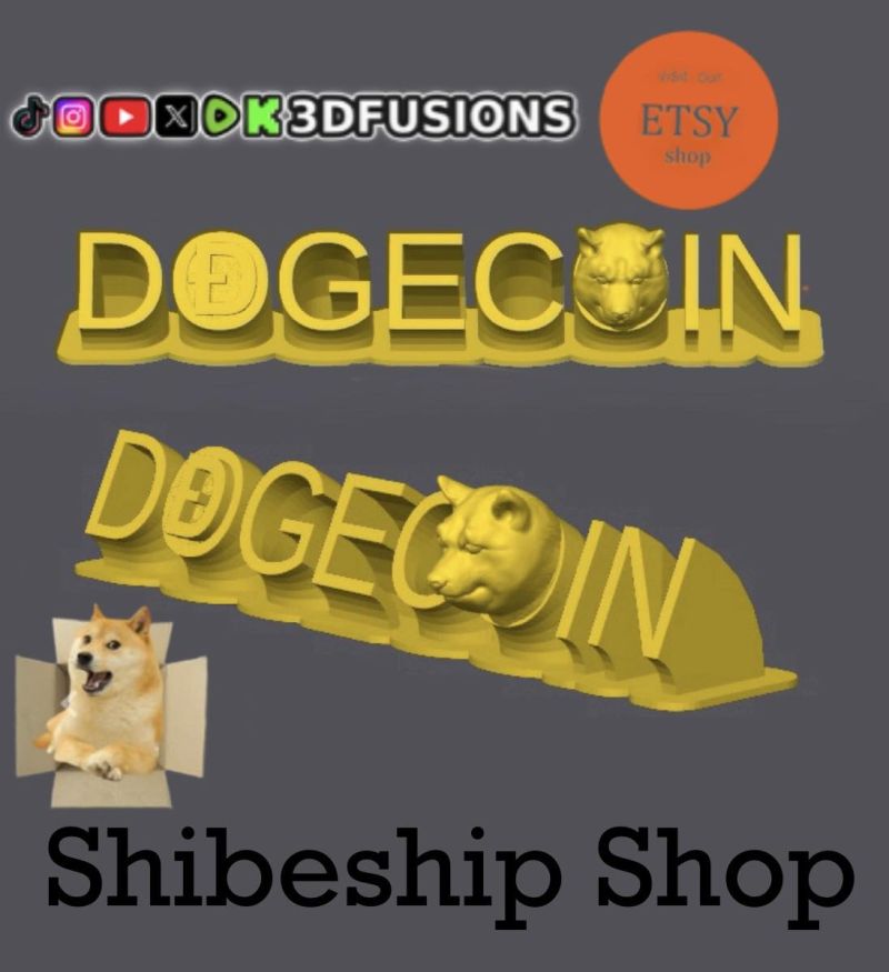 Dogecoin Desk Sign! Mini