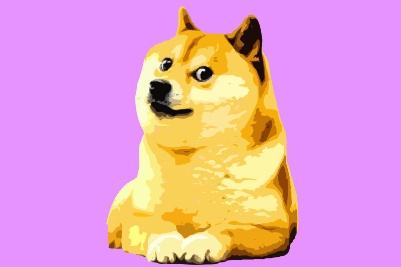 Dogecoin Flag (purple)